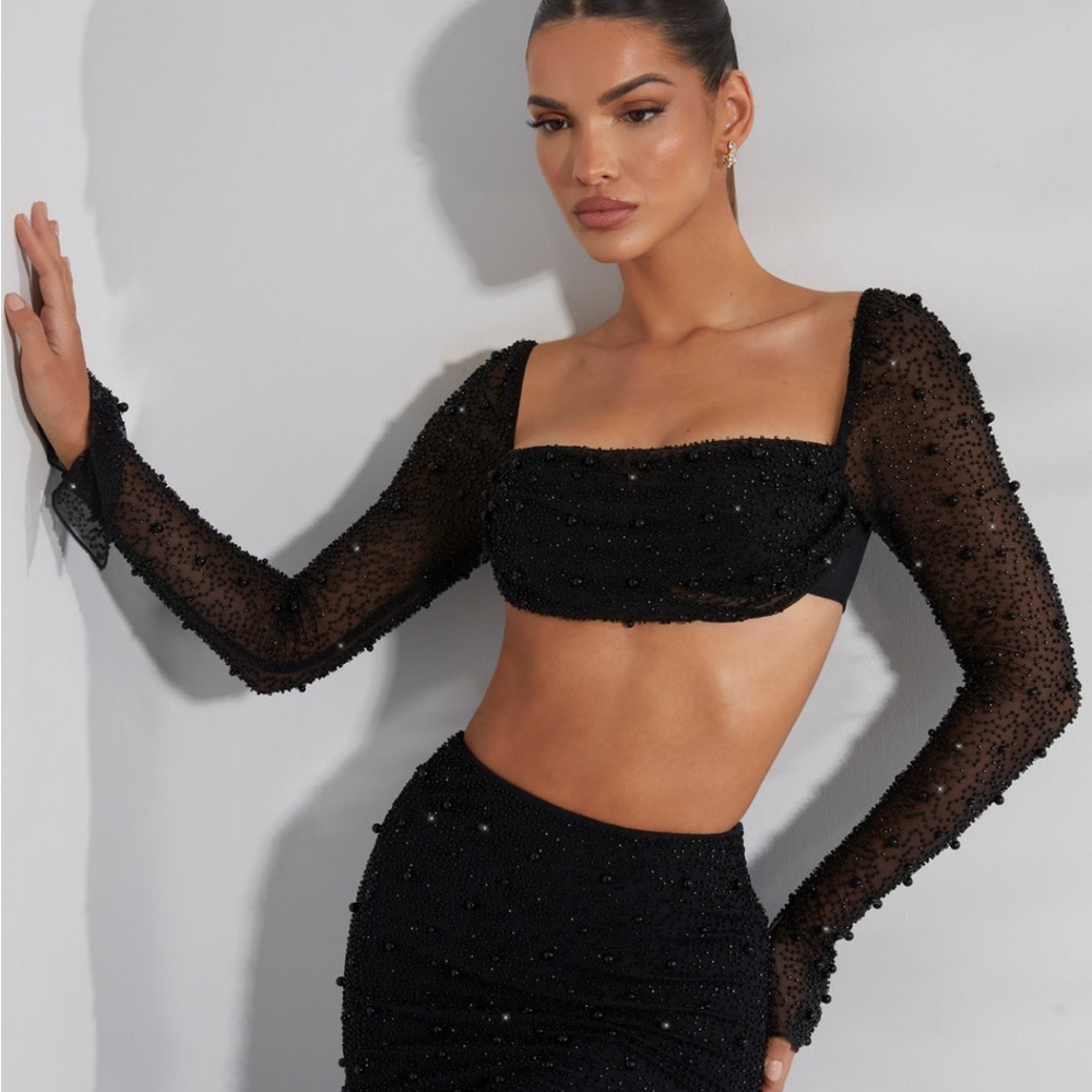 OH POLLY Embellished crop top LA DÉSIRADE